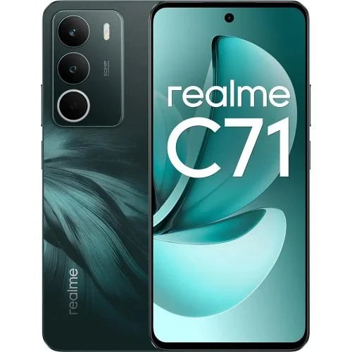 realme C71 Dual SIM, 128GB, 4GB RAM, 4G LTE - Forest Owl