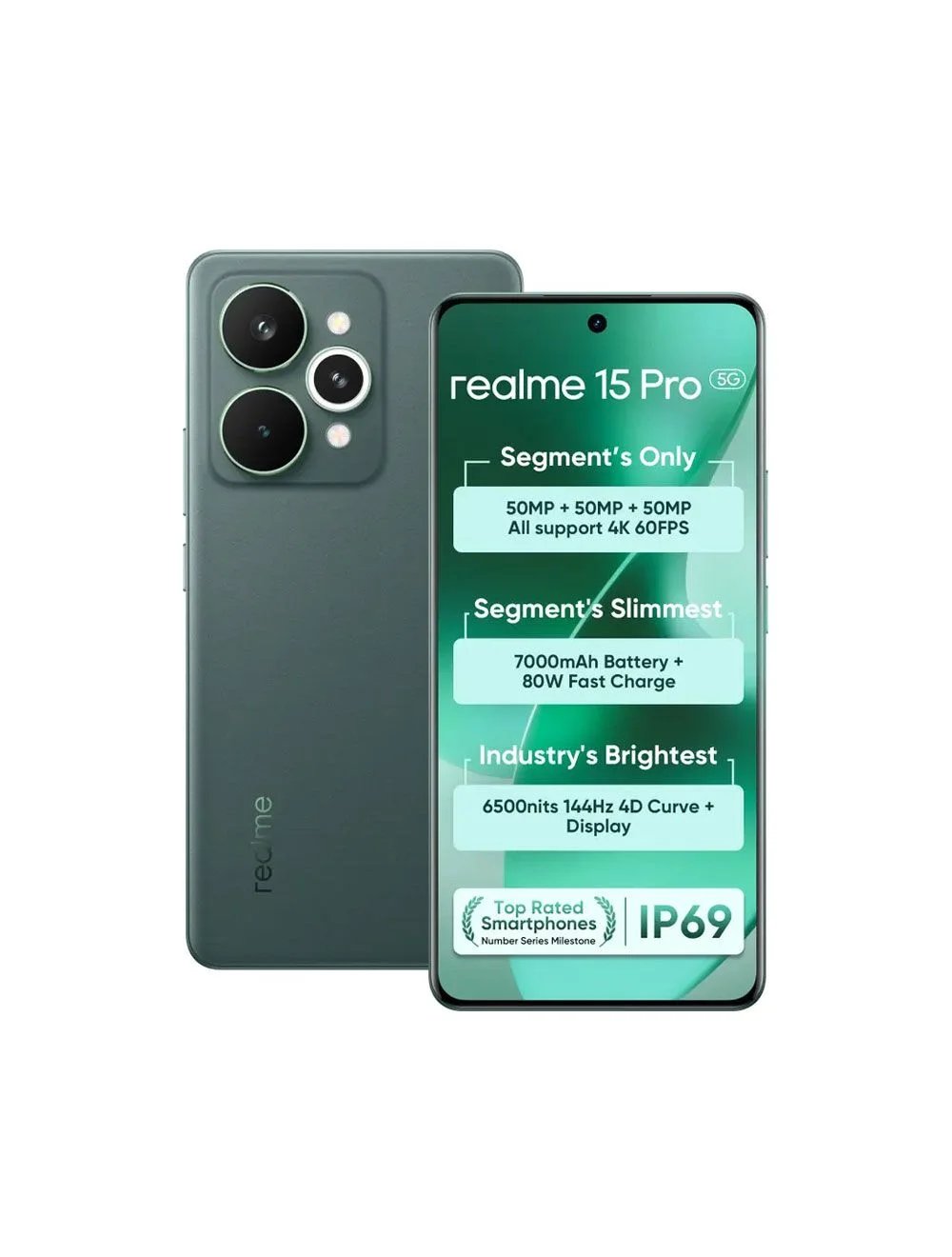 realme 15 Pro 5G – 12GB RAM, 256GB – Green