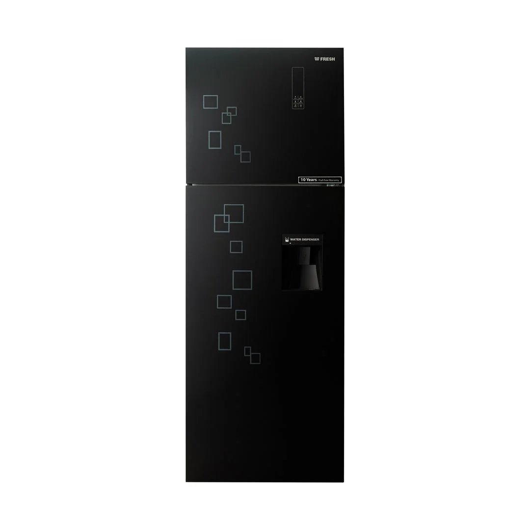 ثلاجة فريش 426 لتر - زجاج أسود/ FNT-DR540 YGB