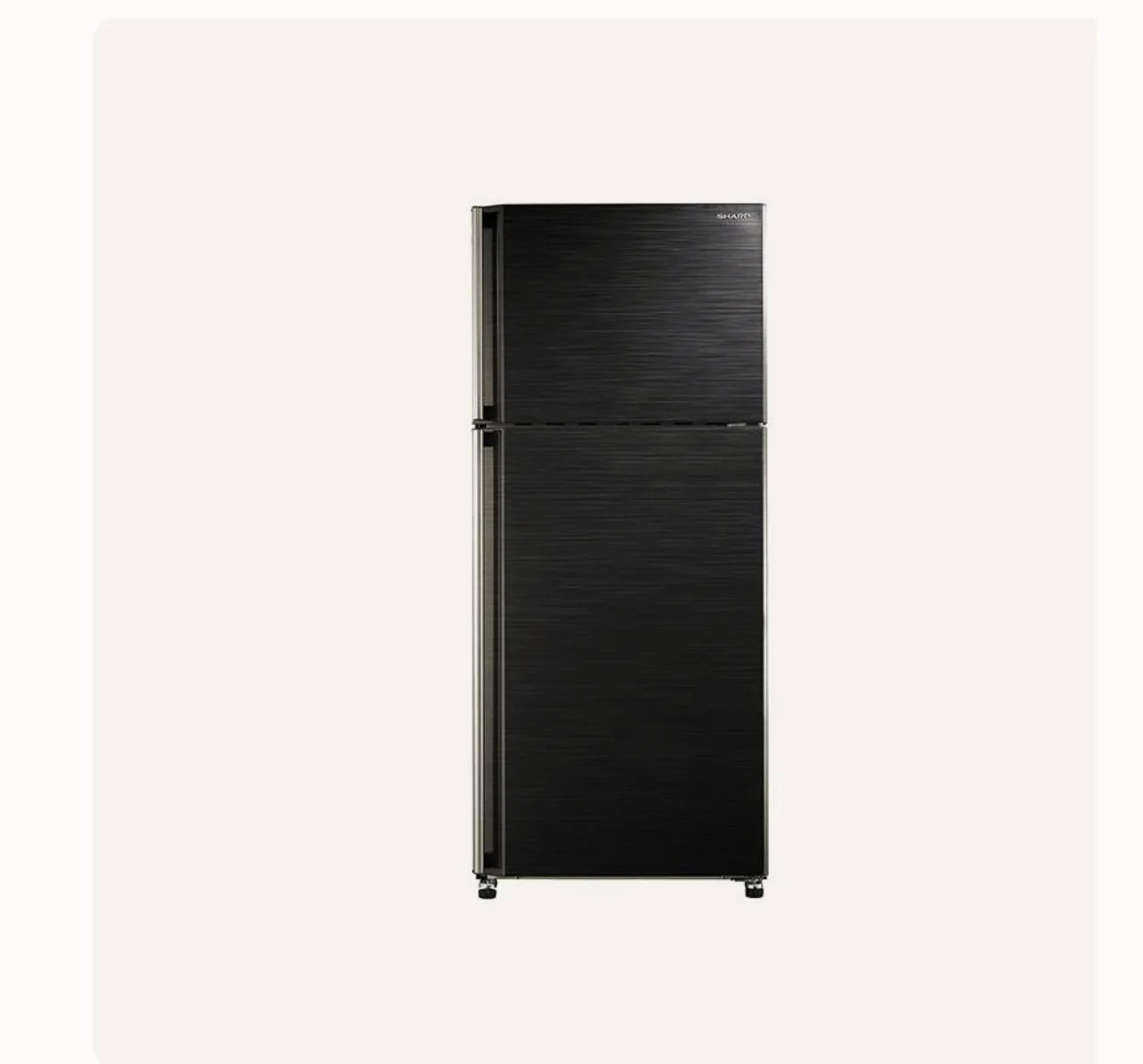 ثلاجة بفريزر علوي شارب، سعة 449 لتر، نوفروست، اسود - SJ-58C(BK)