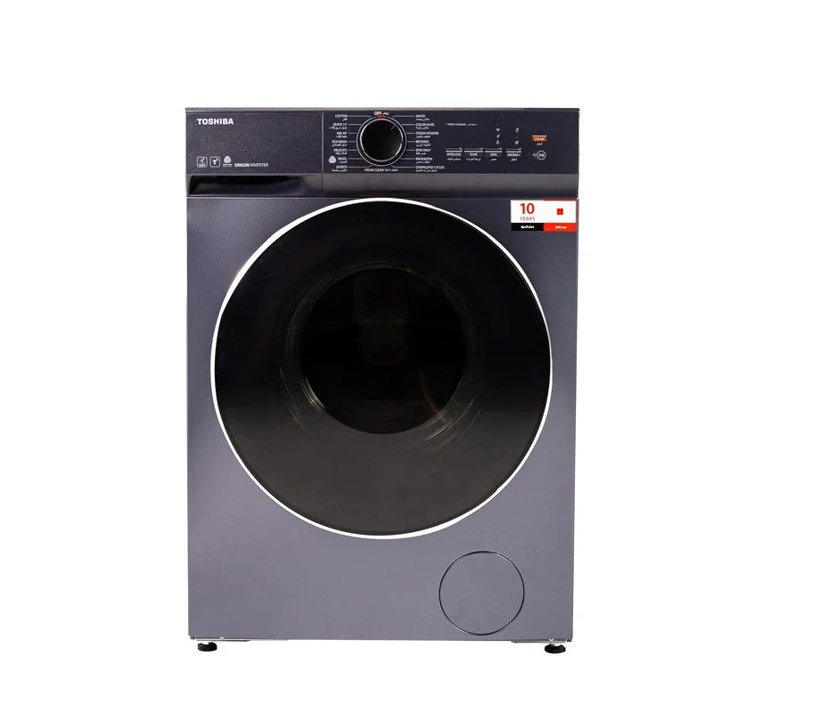 Toshiba Washing Machine, Front load, 8.5 kg, Inverter – Gray (TW-T21BU95UWEG(MG))