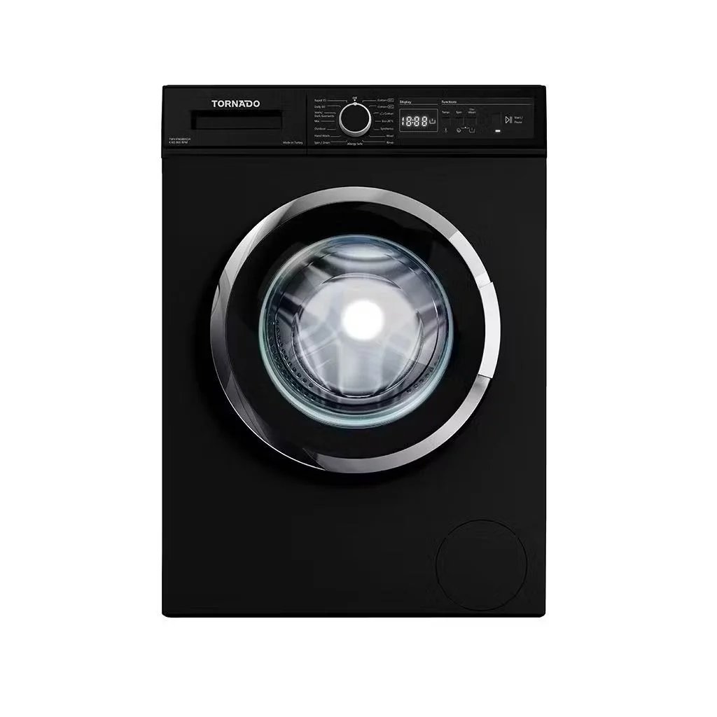 Tornado Washing Machine, Front load, 6 kg – Black (TWV-FN68BKOA)