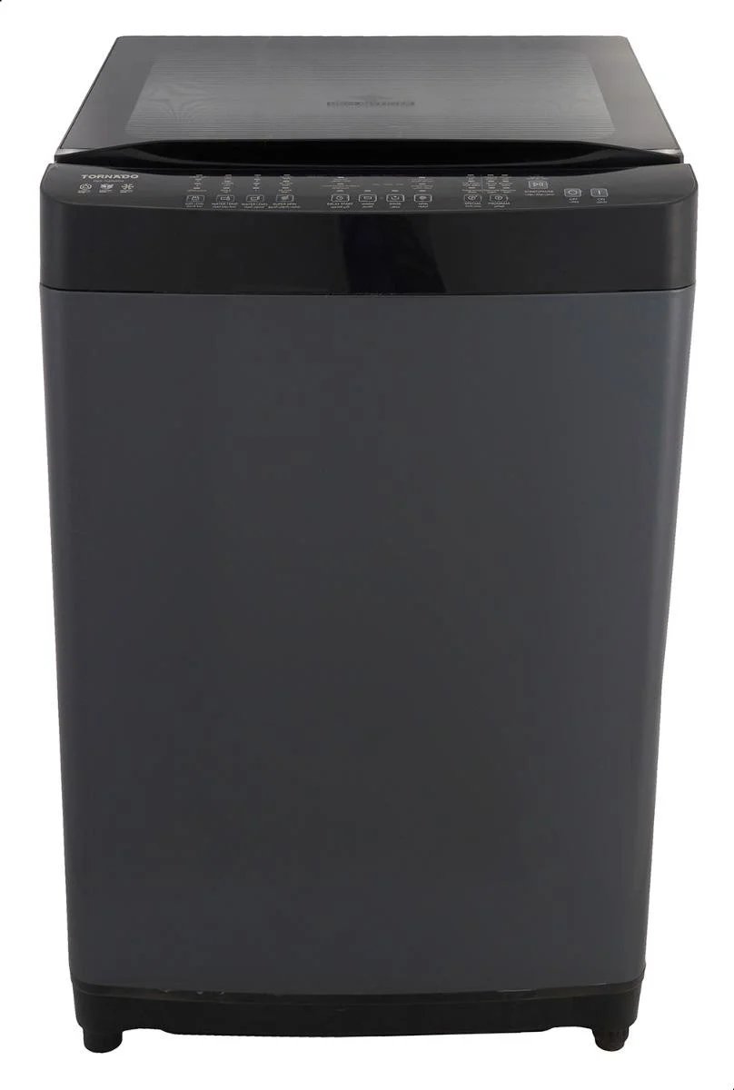 Tornado Washing Machine, Top load, 15 kg, Inverter – Silver (TWT-TLD15RDS)
