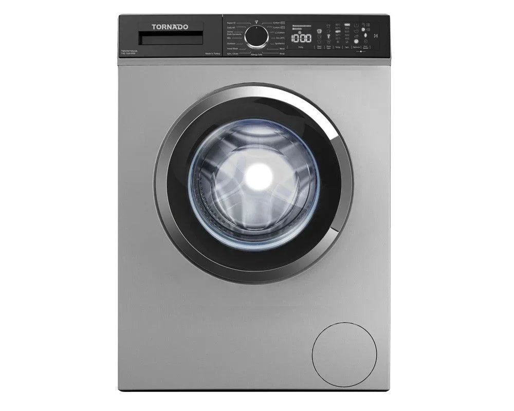 Tornado Washing Machine, Front load, 7 kg – Silver (TWV-FN710SLOA)