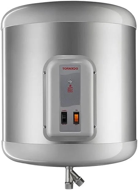Tornado Electric Water Heater, 35 L – Silver (EHA-35TSM-S)