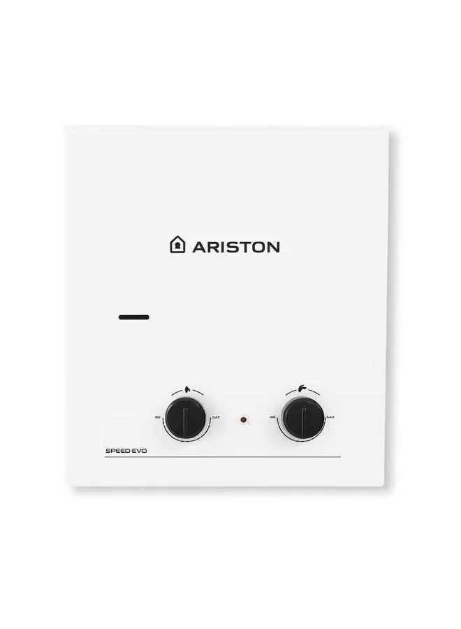 Ariston Gas Water Heater, 6 L – White