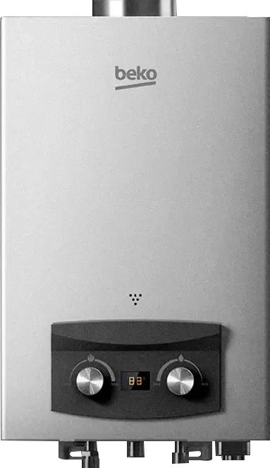 Beko Gas Water Heater, 10 L – White