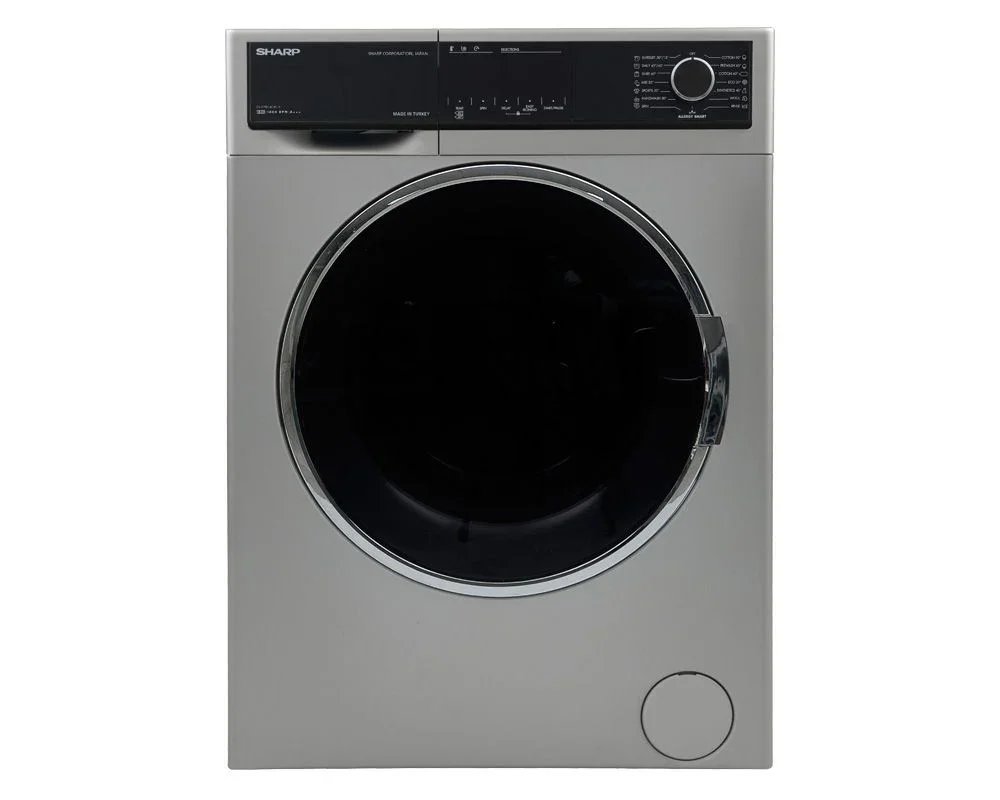 غسالة فول اتوماتيك شارب ، سعة 8 كجم ، فضي - ES-FP814CXE-S