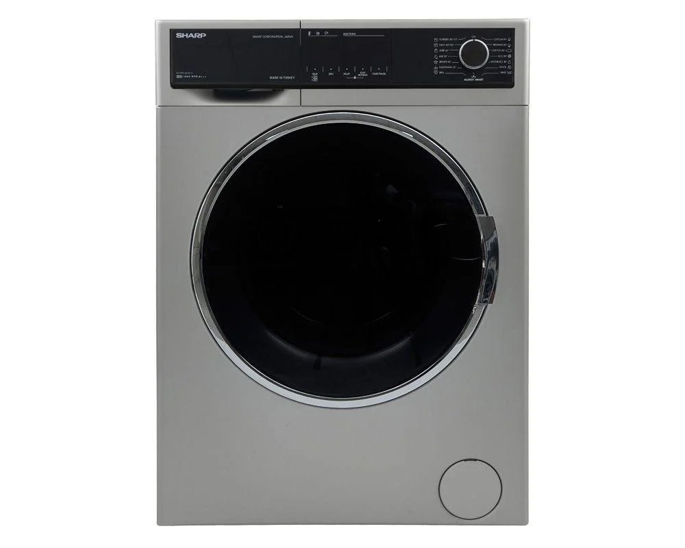 غسالة فول اتوماتيك شارب ES-FP914CXE-S ، سعة 9 كجم ، فضي