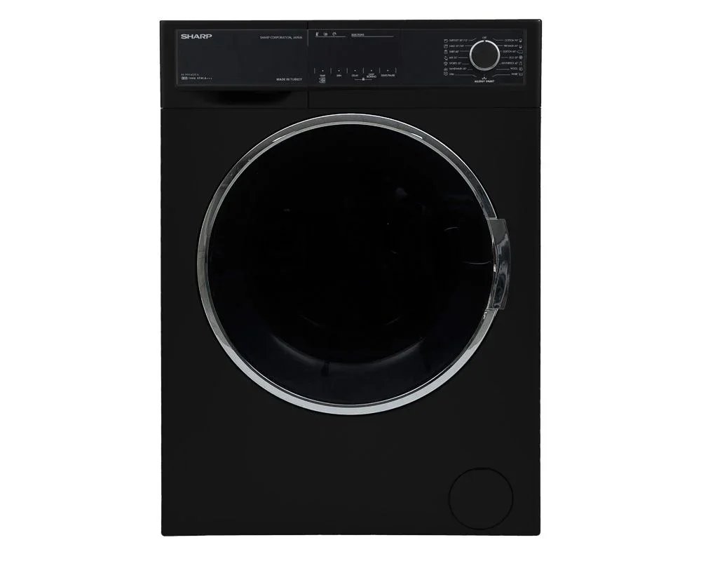غسالة فول اتوماتيك شارب ، سعة 8 كجم ، اسود - ES-FP814CXE-B