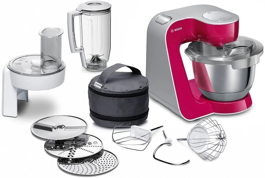 Bosch Food Processor, 1000W – Red (MUM58420)